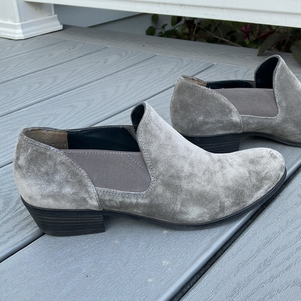 PAUL GREEN Women’s Suede Ankle Boots Grey Size 7 - Picture 2 of 12